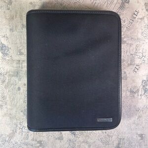 Franklin Covey canvas and trim leather organizer binder